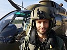 Hauptmann Paulo Gutscher ist Pilot einer OH-58 "Kiowa".