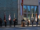 Die Tradionsverbande aus Salzbug waren zum Traditionstag des Militärkommandos Salzburg mit Fahnenabordnungen angetreten.