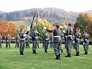 Die Gardesoldaten aus Wien führten den Besuchern eine eindrucksvolle Show vor.