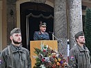 Brigadier Waldner bei seiner Ansprache.