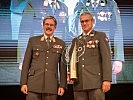 Vizeleutnant Christian Brunninger, r., aus Oberösterreich erhielt den Miliz-Sonderaward.