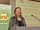 Außenministerin Karin Kneissl bei ihren Ausführungen.