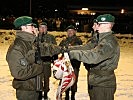 Abordnungen beim Feldzeichen des Militärkommandos Burgenland.