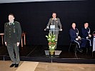 Der neu nach Vorarlberg ausgemusterte Leutnant Fabian Höpperger wurde von Brigadier Ernst Konzett vorgestellt.