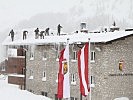 Kräfte des Heeres bei einem Einsatz in Oberösterreich.