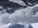 Am Grimming und auf der Planneralm wurden heute Vormittag 16 Lawinensprengungen mit rund 120 Kilogramm Sprengstoff durchgeführt.