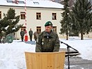 Oberst Gerhard Pfeifer bei seiner Festansprache.