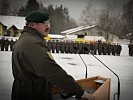 Brigadier Jawurek bei seiner Ansprache.