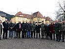 Die gesamte Delegation im Kommandogebäude Oberst Bilgeri in Bregenz.