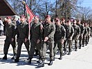 Ausmarsch der Soldaten des Kosovo-Kontingentes.