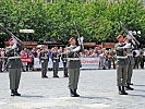 Die Soldaten der Garde zeigten beim Drillfest ihr Können.