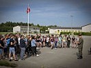 Der Bataillonskommandant, Obstlt Michael Vitovec, begrüßte die Schüler in der Liechtenstein-Kaserne und erklärte die Aufgaben des Bataillons.