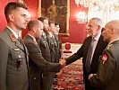 Die neuen Generalstabsoffziere wurden dem Bundespräsidenten vorgestellt.