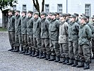 Erstes Antreten der jungen Musiker in Uniform.