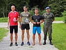 Bereichsmeister der Senioren Klasse Herren Oberösterreich, v. l. 2.Platz Oberstleutnant Leopold W., 1.Platz Offiziersstellvertreter Paul St., 3. Platz Vizeleutnant Markus A.