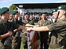 Die Abordnungen des Militärkommandos Burgenland und der Heerestruppenschule.