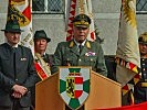 Brigadier Waldner bei seiner Ansprache.