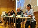 Experten des Verteidigungsministeriums diskutierten mit Uniprofessor Christian Stadler und Daniela Pisoiu..