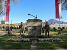 Das Denkmal der Salzburger Sappeure und Pioniere.