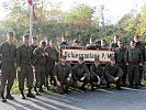 Beim Scharfschießen am Truppenübungsplatz Bruckneudorf.