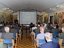 Vortrag im "Martin Häusle Saal" im Kommandogebäude Oberst Bilgeri.