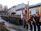 Die angetretene Truppe für die feierliche Angelobung.