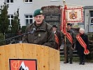 Oberst Bernhard Köffel bei seiner Rede in der Windisch-Kaserne.