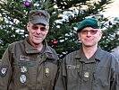 Brigadier Ernst Konzett, l., und Oberst des Generalstabes, Gunther Hessel.