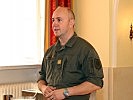 Der Kommandant der Heerestruppenschule Brigadier Jürgen Baranyai.