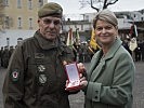 Der scheidende Kommandant, Brigadier Ernst Konzett, wurde gebührend verabschiedet.