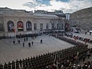 240 Soldaten wurden im Museumsquartier in Wien angelobt.