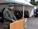 Brigadier Waldner bei seiner Ansprache.