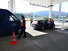 Am Autobahngrenzübergang Hörbranz arbeiten Soldaten aus der Steiermark und aus Kärnten.