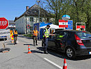 Unterstützung der Polizei im Frühjahr 2020 bei den Einreisekontrollen an allen Grenzübergängen.