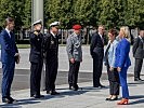 Klaudia Tanner beim Empfang in Berlin.