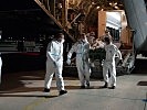 Die Maschine brachte die Erkrankten nach Hörsching.