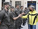 Michael Fankhauser (r.) bedankte sich für das Land Tirol bei den Soldaten.