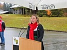 Die Vizebürgermeisterin der Gemeinde Hochfilzen unterstrich in Ihrer Festansprache die Bedeutung des Truppenübungsplatzes für die Region.