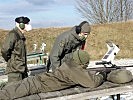 Der Generalstabschef beobachtete das Training der Soldaten.