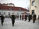 Der Militärkommandant von Tirol strich in seiner Rede die Bedeutung des Bundesheeres für den Schutz und die Sicherheit der Bevölkerung hervor.