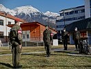 Die Beförderung erfolgte im Beisein des Kommandanten der Heeresunteroffiziersakademie.