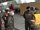 Brieger beim Assistenzeinsatz am Grenzübergang Karawankentunnel.