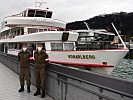 In Bregenz wurde die Teststraße des Bundesheeres auf der "MS Vorarlberg" eingerichtet.