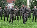 Der stellvertretende Tiroler Militärkommandant, Oberst Gerhard Pfeifer und der Seminarleiter Major Hannes Pirker freuen sich über den positiven Verlauf des Seminars.