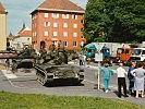 Zum Schutz der Bevölkerung sicherten Panzer des Bundesheeres die Grenzregion.