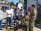 An diesem Stand wurden Infanteriewaffen gezeigt.