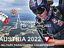 Das Plakat zur CISM-Militärweltmeisterschaft im Fallschirmspringen.
