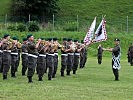 Die Militärmusik Salzburg in voller Stärke.