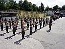Die Militärmusik Salzburg umrahmte den militärischen Festakt musikalisch.