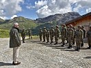 Der Bundespräsident bedankt sich für den Einsatz der Soldaten